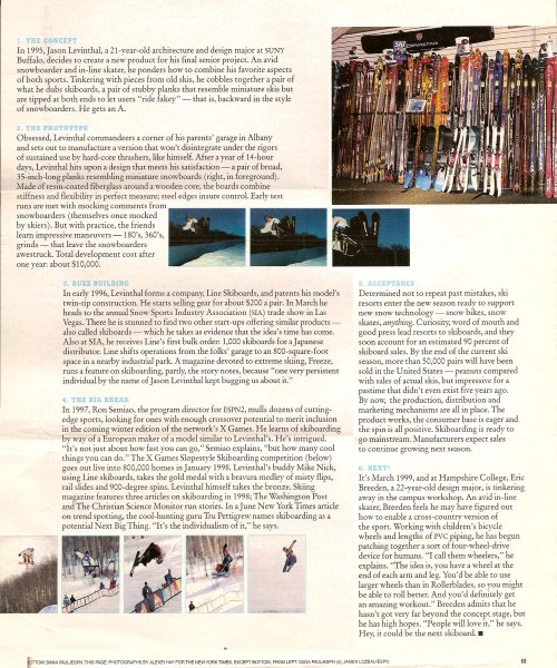 New York Times Magazine article Jason Levinthal & Line Skis pg2