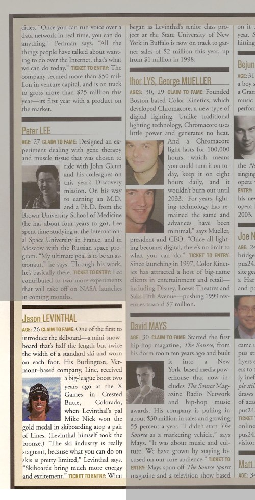 pov magazine jason levinthal article up and comers 2